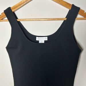 House of Harlow 1960 black woven tank / thick fabric
